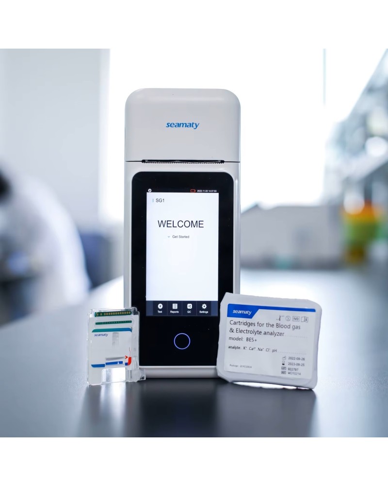 Cartouches de test pour Analyseur de gaz du sang et d’électrolyte SG1 Cartouches de test pour Analyseur de gaz du sang et d’électrolyte SG1