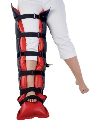 Attelle à dépression pour jambe complète