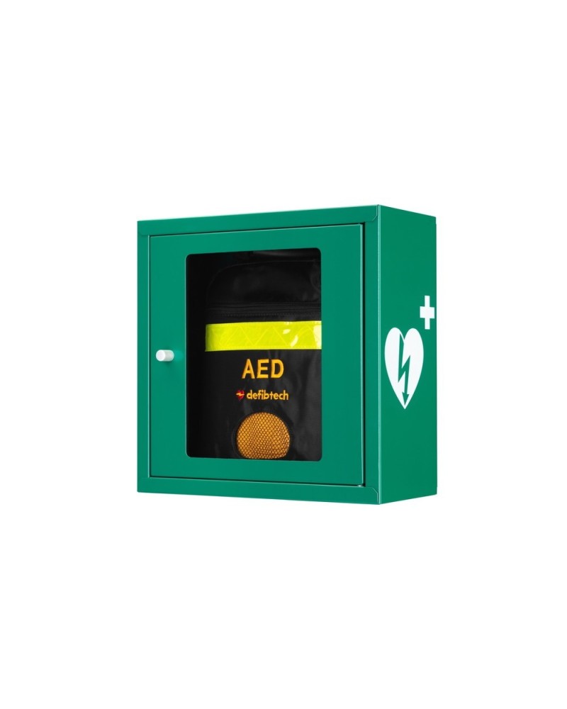 Armoire à défibrillateur avec alarme