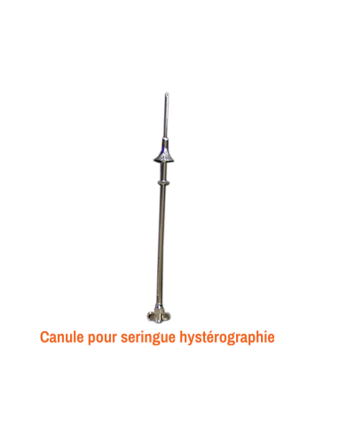 Canule pour seringue hystérographie 25cm