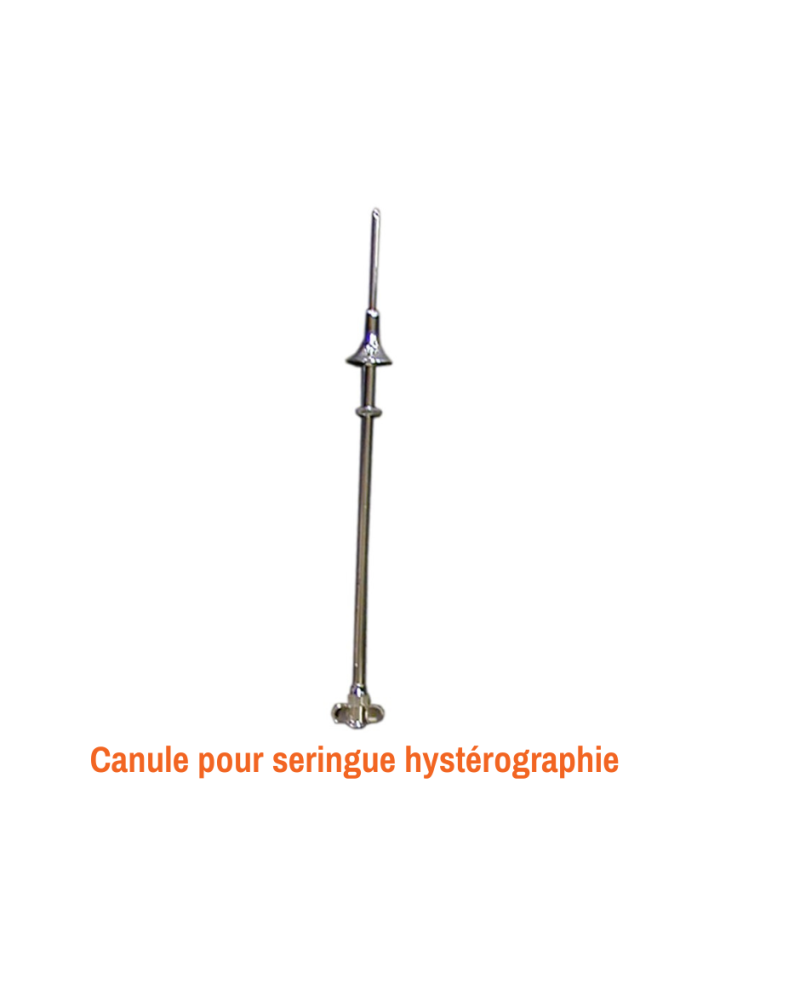 Canule pour seringue hystérographie 25cm