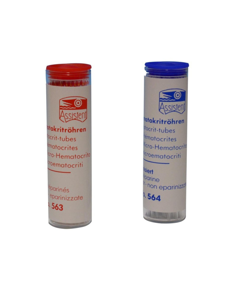 Tubes capillaires sans héparine D1,5xL75, B/100