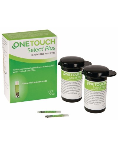 Bandelettes Réactives One touch Select Plus
