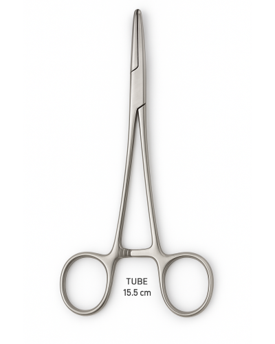 Pinces TUBE 15.5 cm fig 1, en acier inoxydable