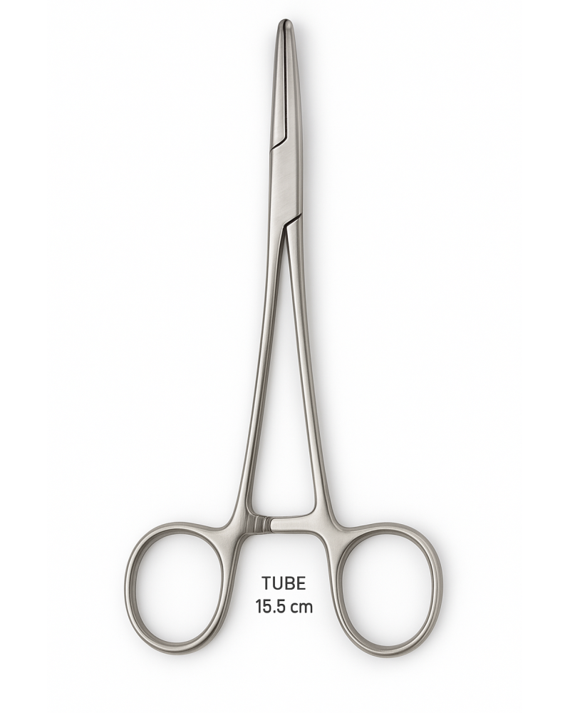 Pinces TUBE 15.5 cm fig 1, en acier inoxydable