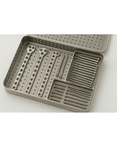 Lot de plaques de verouillage et clous pour l'os de l'humérus, le Tibia et le Fémur