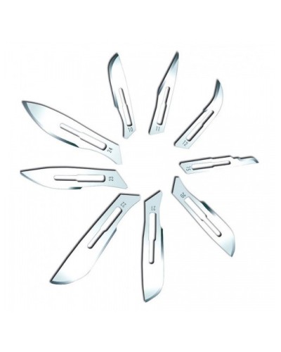 Lame de bistouri stérile n°23, pour manche n°4 (paquet de 100)