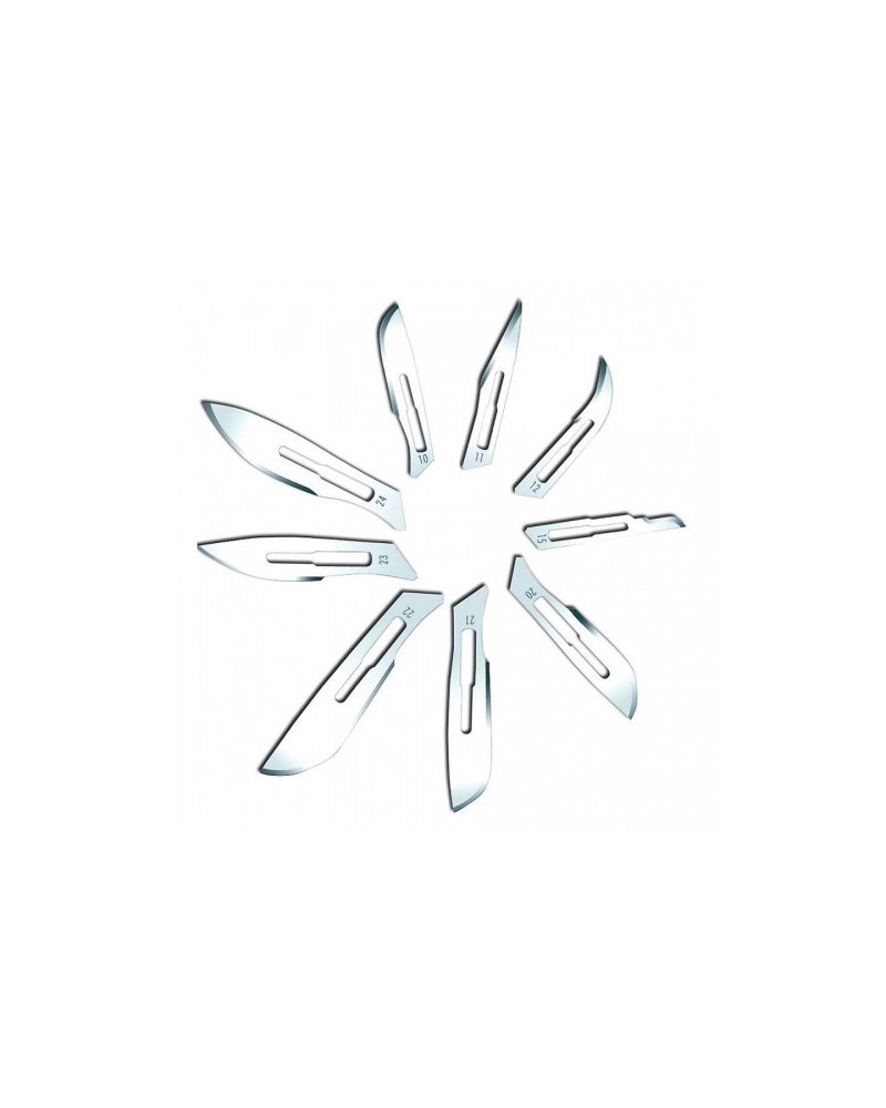 Lame de bistouri stérile n°23, pour manche n°4 (paquet de 100)