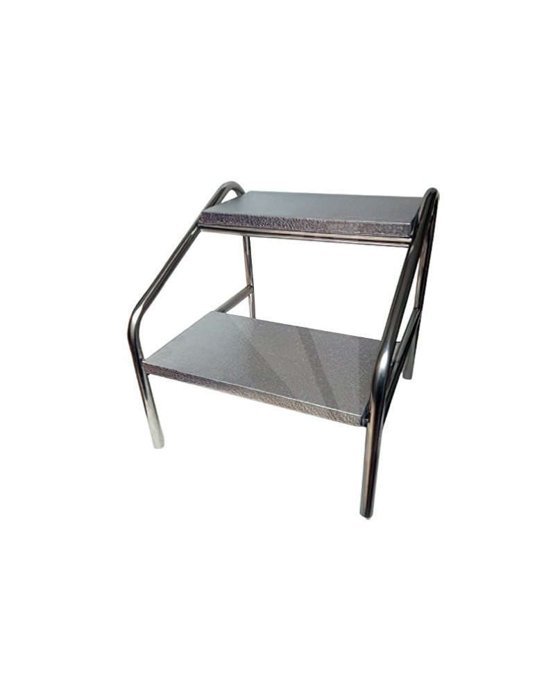 Escabeau ou marchepied médical, 2 marches en inox