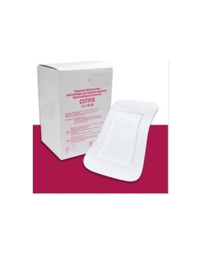 Pansement adhésif avec comp. CUTIFIX ; 10 x 10 cm ; Boîte de 50