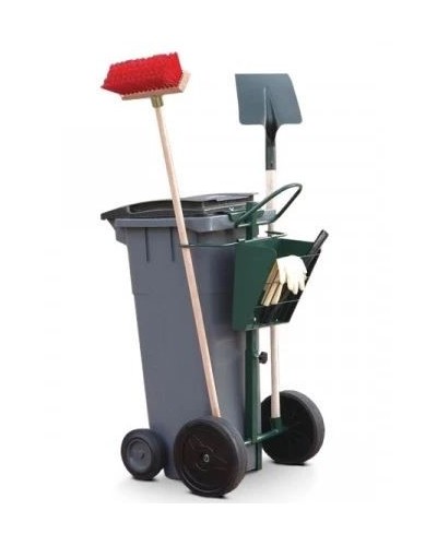 Chariot de voirie pour conteneur plastique