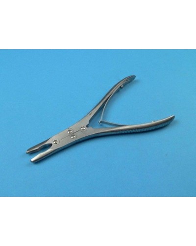 Pince gouge de Ruskin double articulation courbe 19 cm x 5mm