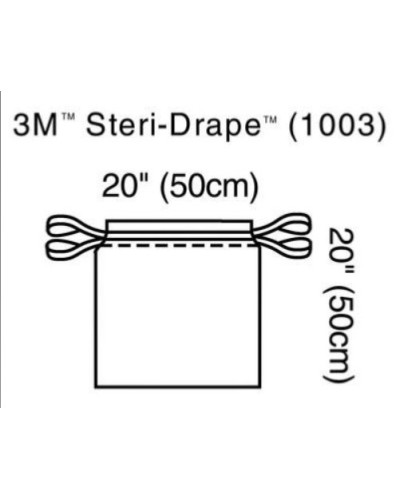 Sac d\'isolement ou champ opératoire 3M STERI DRAPE 50x 50 cm,  Modèle 1003 