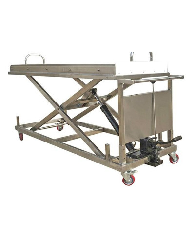 Chariot mortuaire élévateur avec système hydraulique, Modèle YS-C3H