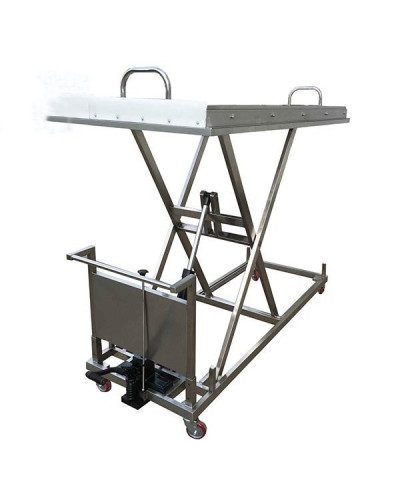 Chariot mortuaire élévateur avec système hydraulique, Modèle YS-C3H