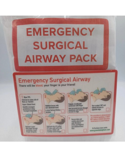 Trousse chirurgicale d\'urgence pour les voies respiratoires