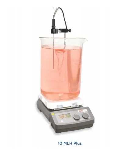 Agitateur magnétique avec plaque chauffante, 10L, 150-1500tr/min, LCD, Modèle 10MLH plus