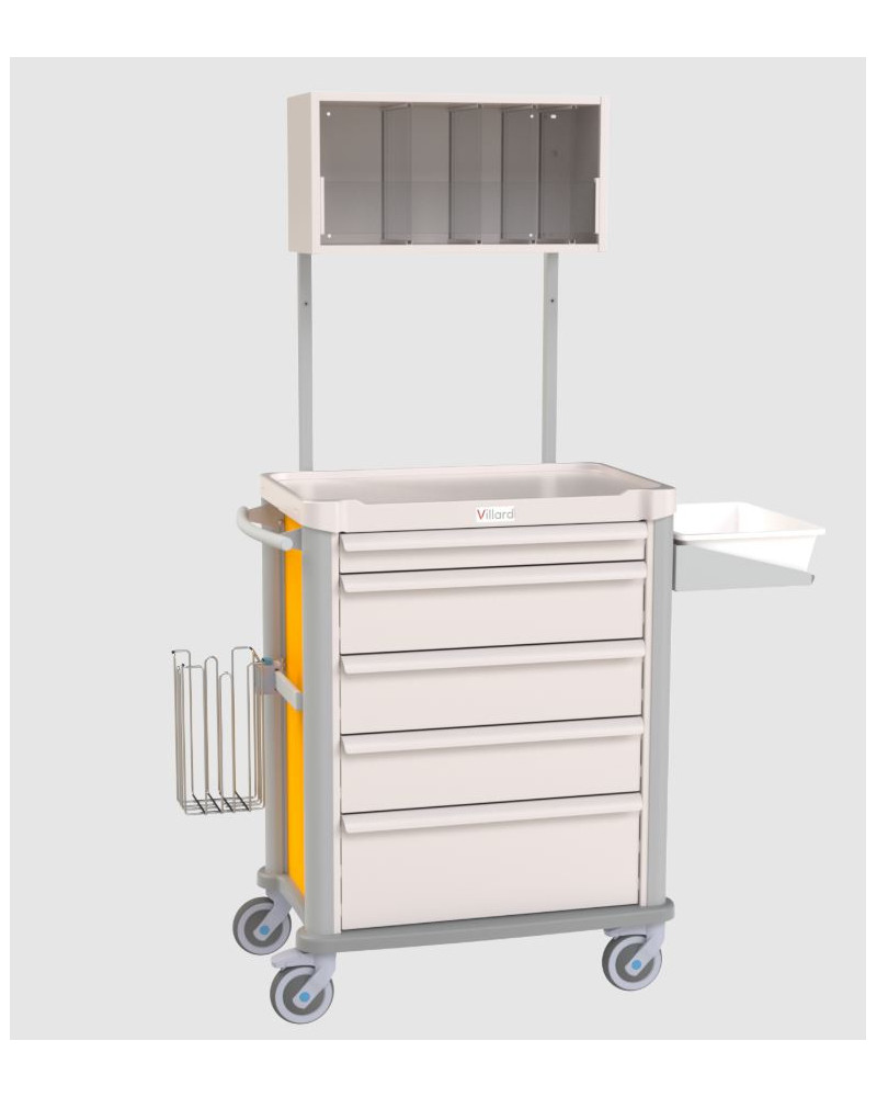 CHARIOT À PLÂTRE EOLIS® 600X400 ÉQUIPÉ, 5 tiroirs,  capacité 10 modules