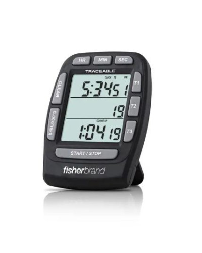 Minuteur de laboratoire Traçable à triple affichage