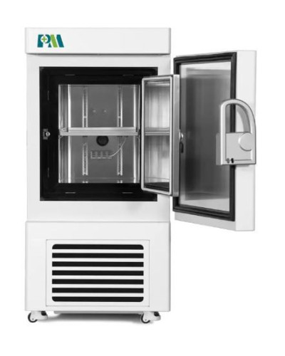 Congélateur 58L Ultra Basse Température -86°C, avec système d'alarme et batterie de secours intégrée. Modèle MDF-86V58