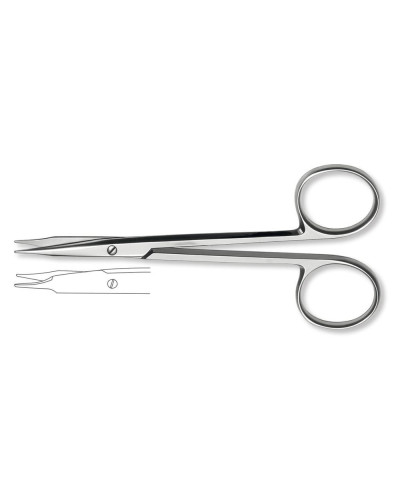 Ciseaux  vaisseaux et tendons STEVENS, droits 11cm,en acier inoxydable, pointes mousse