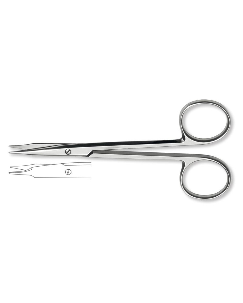 Ciseaux  vaisseaux et tendons STEVENS, droits 11cm,en acier inoxydable, pointes mousse