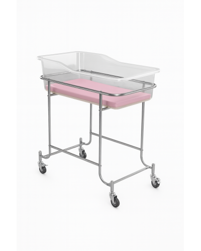 Lit pour bébé en inox à usage médical