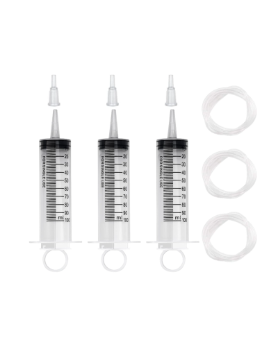 Seringue 100 ml en plastique avec tubulure 1m