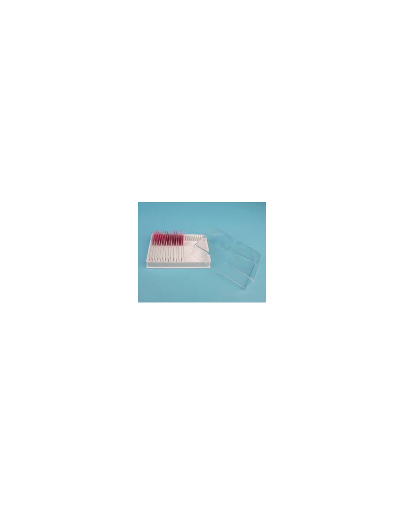 Boite plastique blanche pour 25 lames 76x26mm