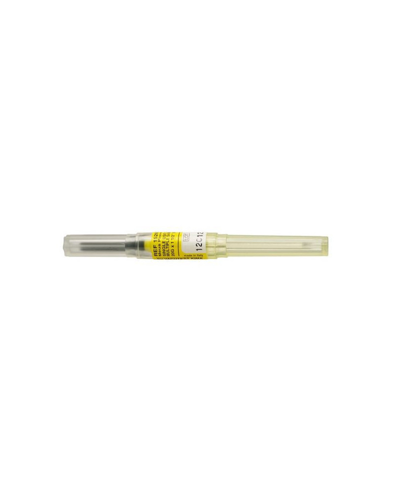 Aiguille Vacutest® 20Gx25mm à vis jaune