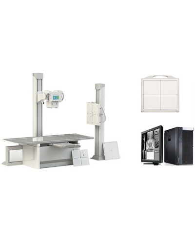 Salle complète de radiographie numérisé direct OS/POUMONS, Modèle YSX500D