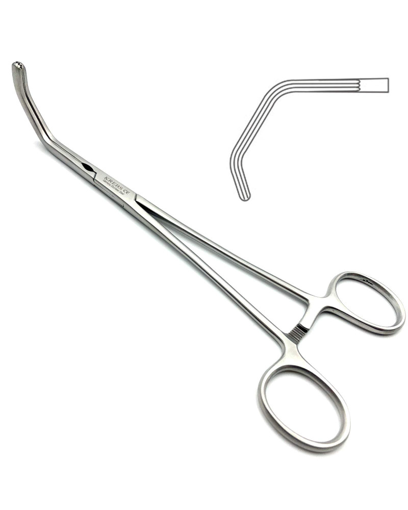 Pince clamp de Price-Thomas, à bronches, 22 cm, S/G