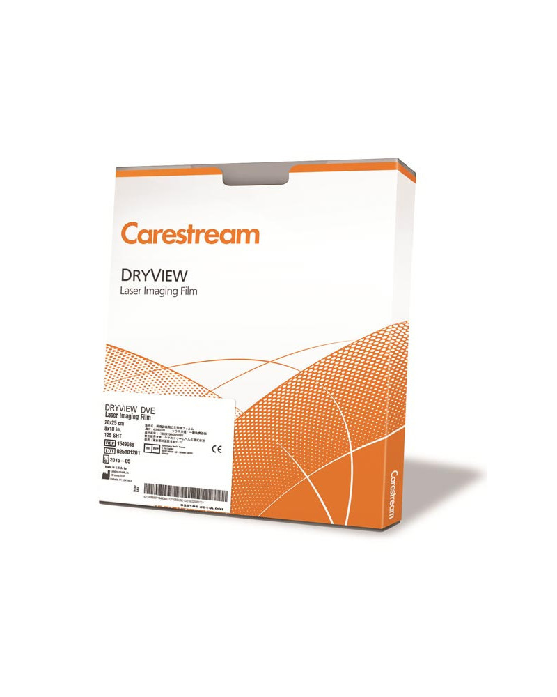 Film laser Carestream DRYVIEW DVM+ mammographie 125 feuilles Film laser Carestream DRYVIEW DVM+ mammographie 125 feuilles