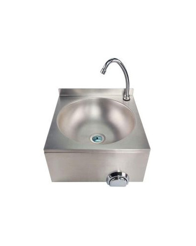 Lave-main inox mural commande fémorale