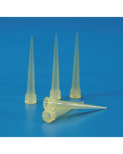 Cône pour micropipettes universel jaune. cap. 2 - 200 uL