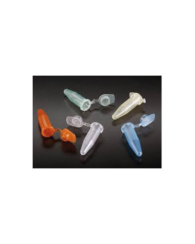 Microtube ClikLok 0,6ml avec cape attenante naturel