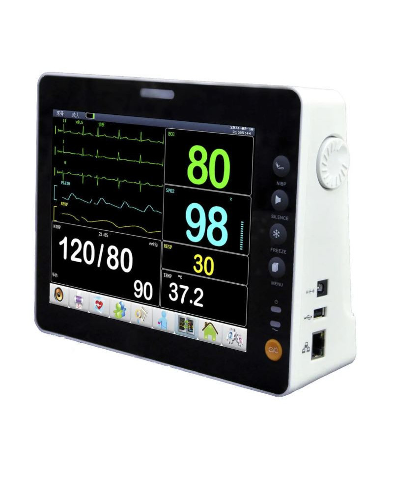 Moniteur de signes vitaux ZeniXx 2000B avec écran LCD couleur (PNI - SpO2 - ECG - FC - Température - Respiration)