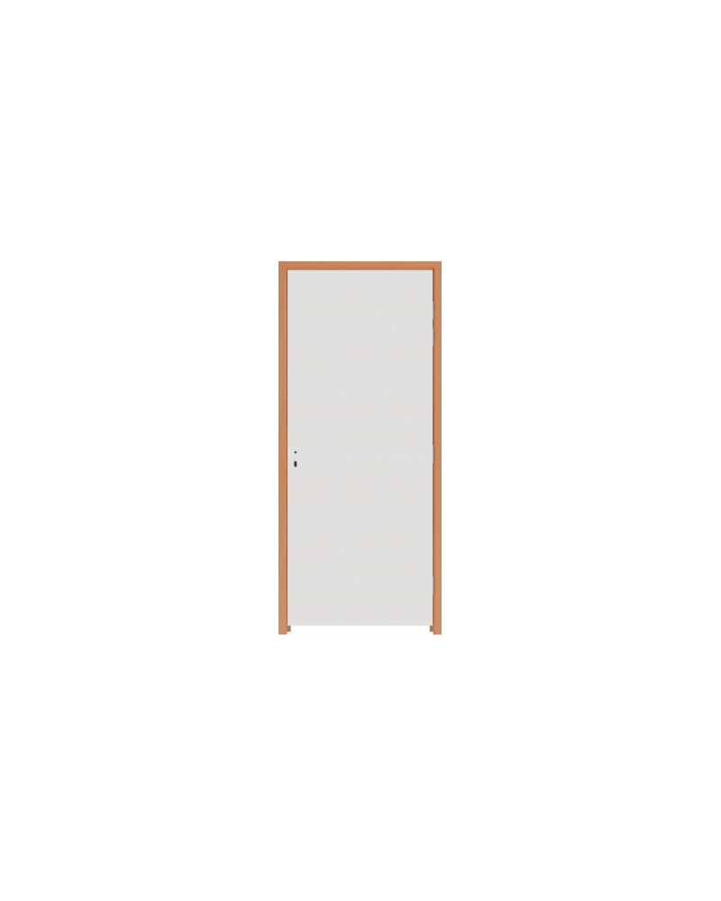 Porte plombée pivotante poussant droit, dim:123 x 204 cm, eq:1mm