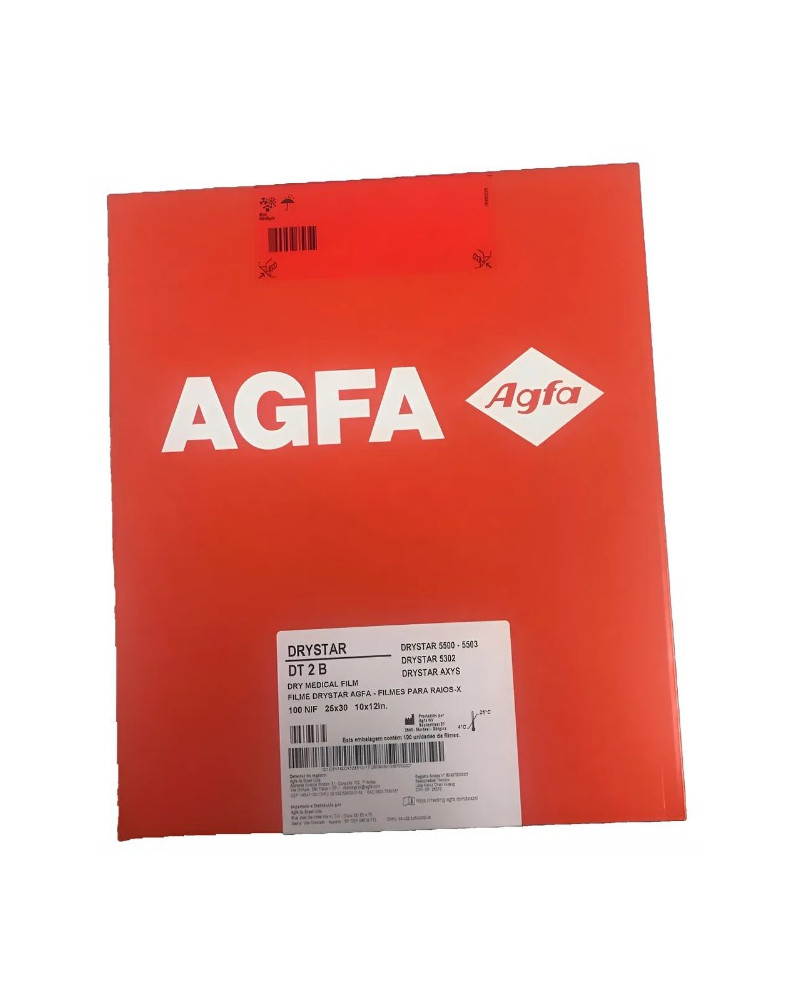 Film de Radiographie AGFA DT2B, Dim 25 x 30 cm, 100 films