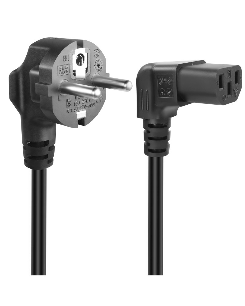 Cable secteur avec coude pour microscope CX