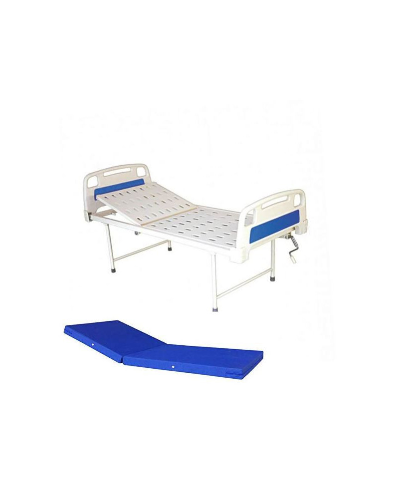 Lit d'hôpital standard une fonction avec matelas
