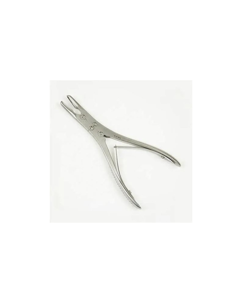 Pince gouge de Ruskin double articulation droite 18 cm x 5mm