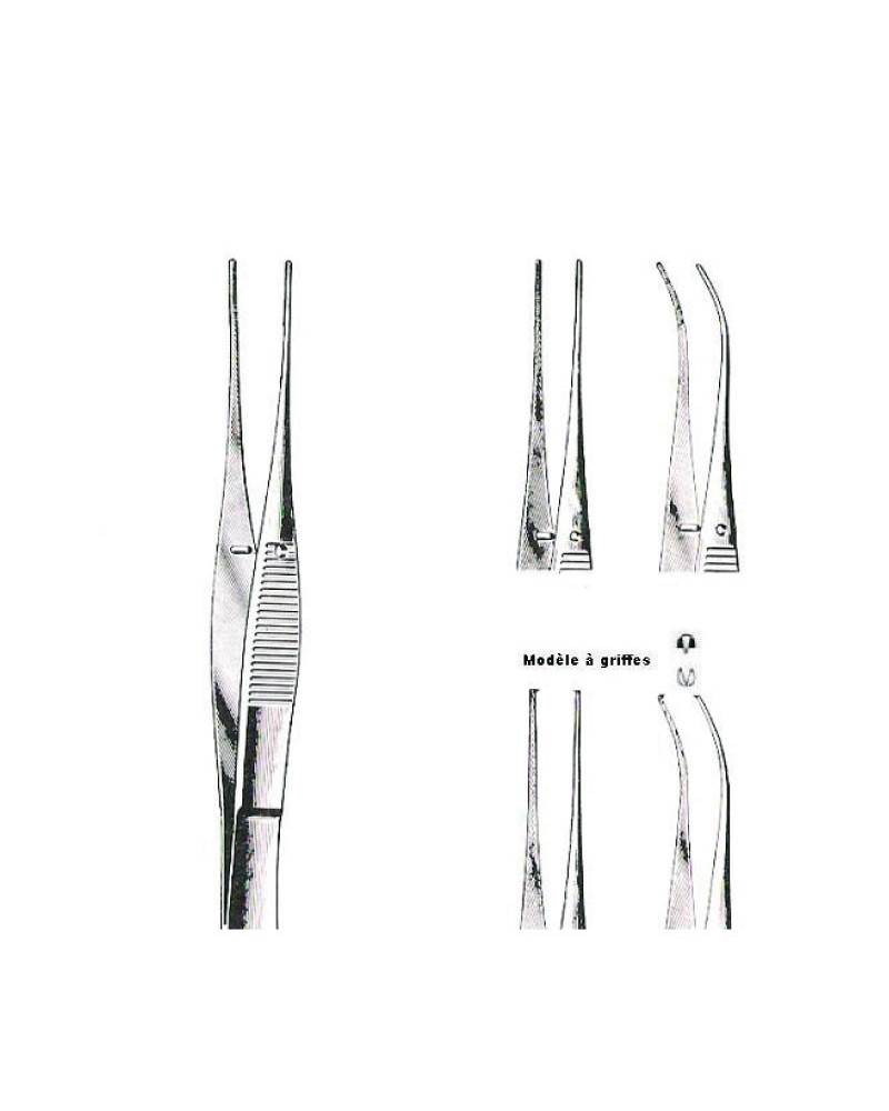 Pince à  iris de graeffe droit AG 7cm - 0,7mm