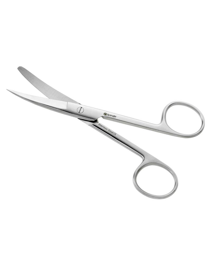 ciseaux	dauphin	courbe	18cm	(1	bout	pointu/1	bout	mousse)