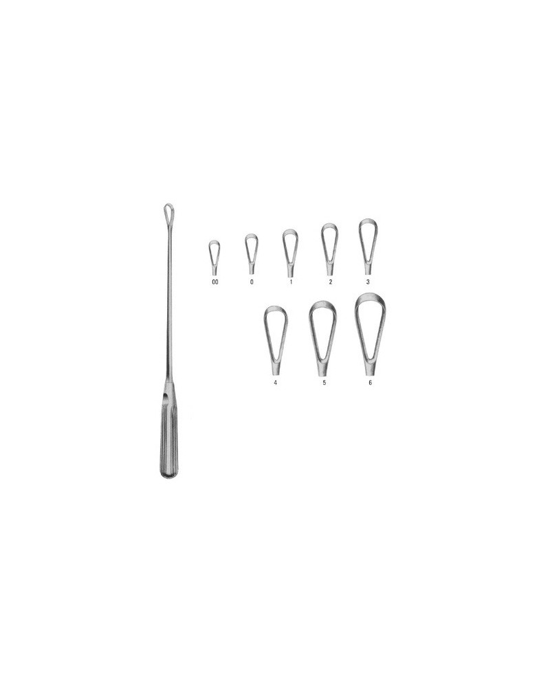 Curette utérine de SIMS tranchante - 6 mm