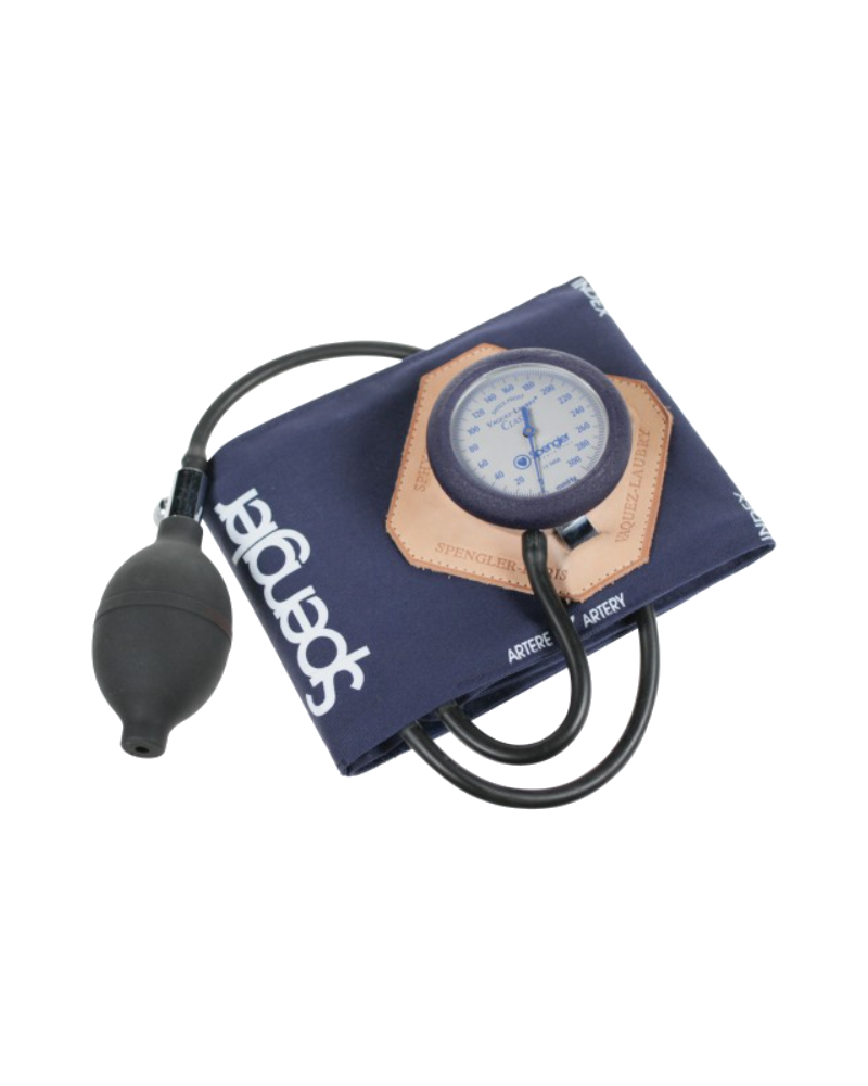 Tensiomètre Anéroïde Vaquez-Laubry® Classic avec brassard velcro coton Marine Adulte (L)