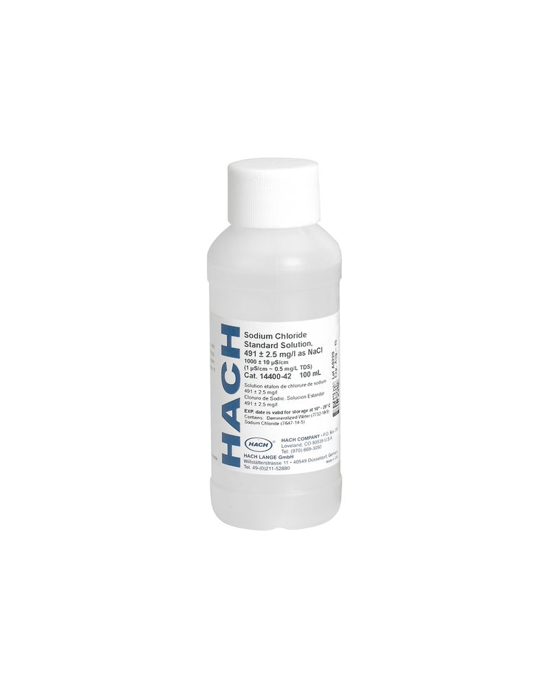 Solution étalon de chlorure de sodium, 1000 µS/cm (NIST), 100 mL
