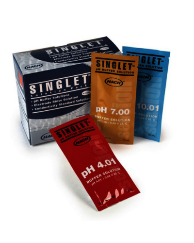 Tampon de pH à  usage unique, pH de 7,00, paquet de 20