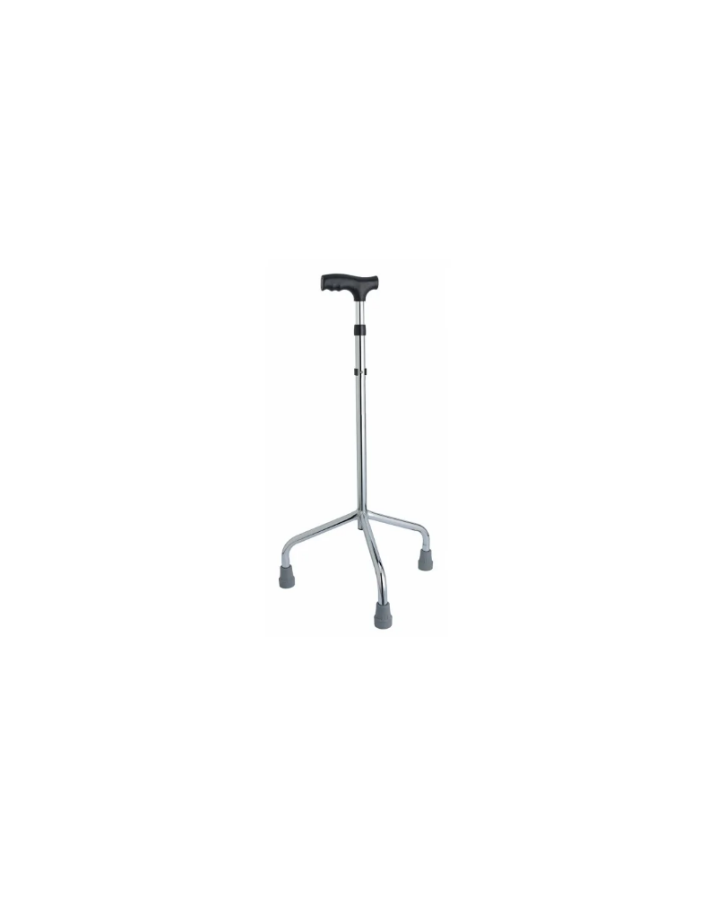 Canne tripode réglable avec poignée ergonomique