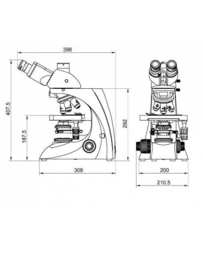 Microscope optique BK6000 trinoculaire Microscope optique BK6000 trinoculaire
